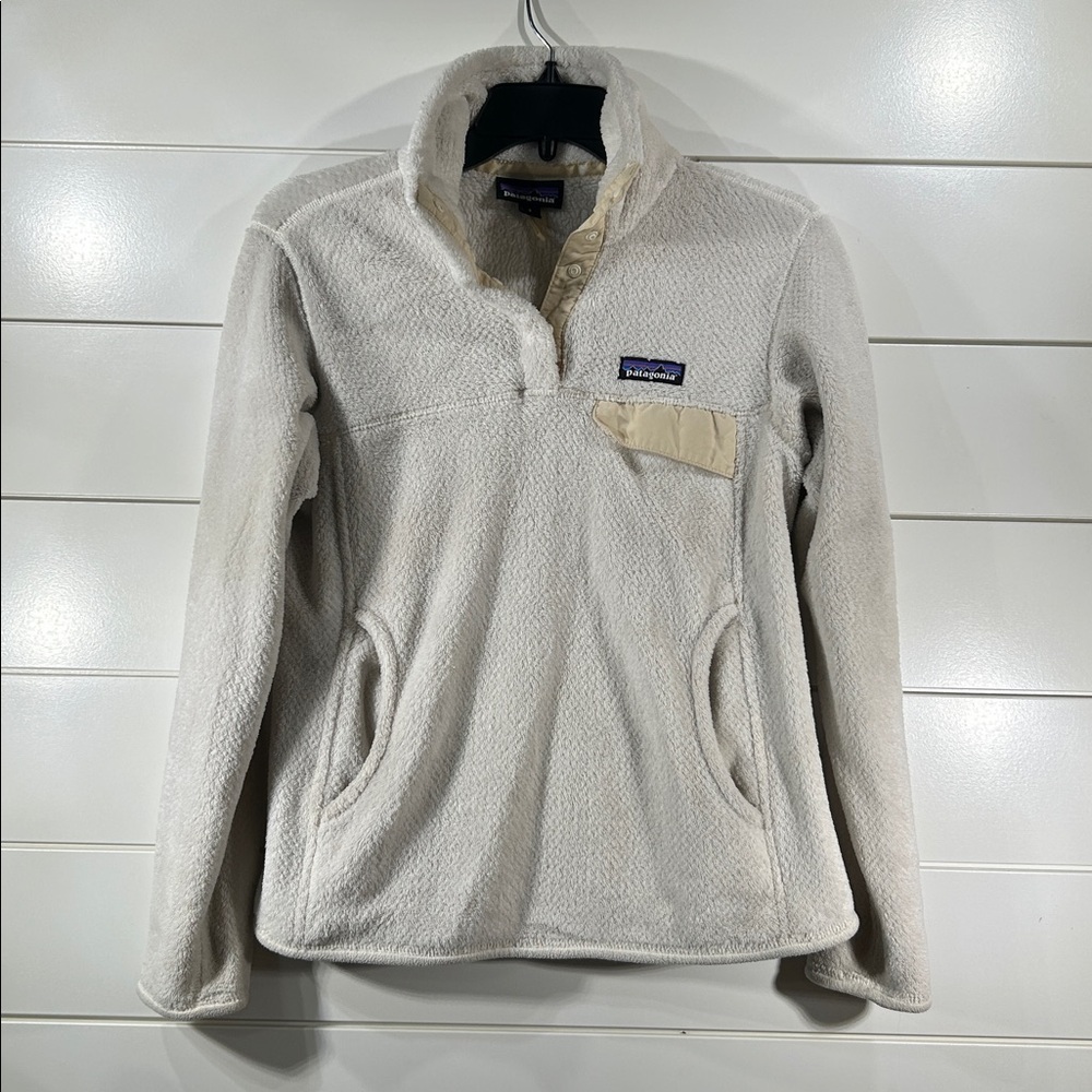 Cream Patagonia TSnap Pullover small